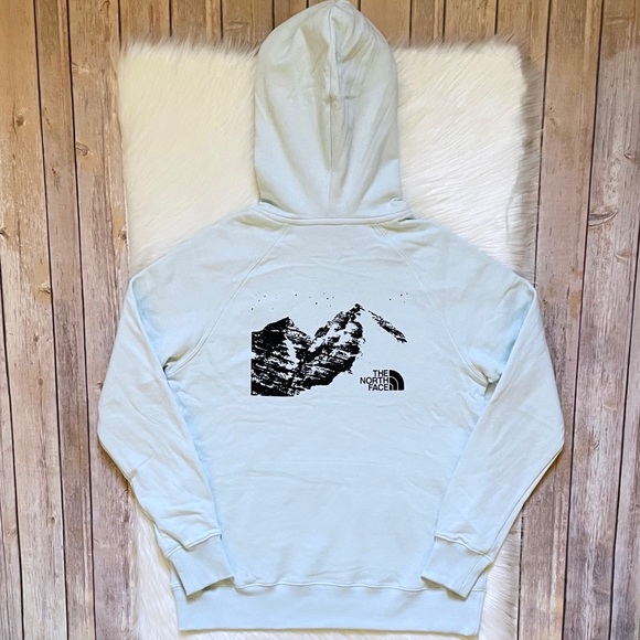 The North Face Women’s Snowy Mountain Hoodie In Ice Blue - Picture 1 of 5